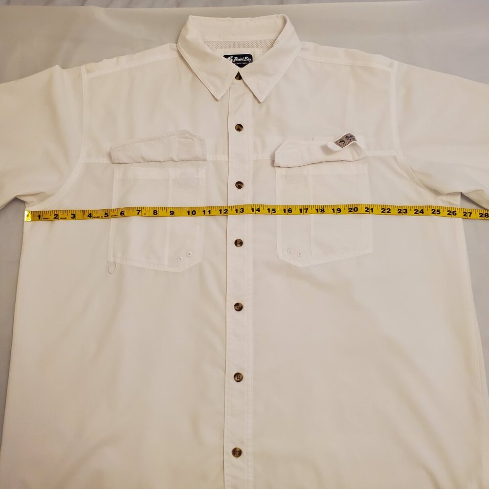 Bimini Bay Outfitters LTD Men’s White Short Sleeve Button-Down Fishing Shirt XL - Picture 9 of 14